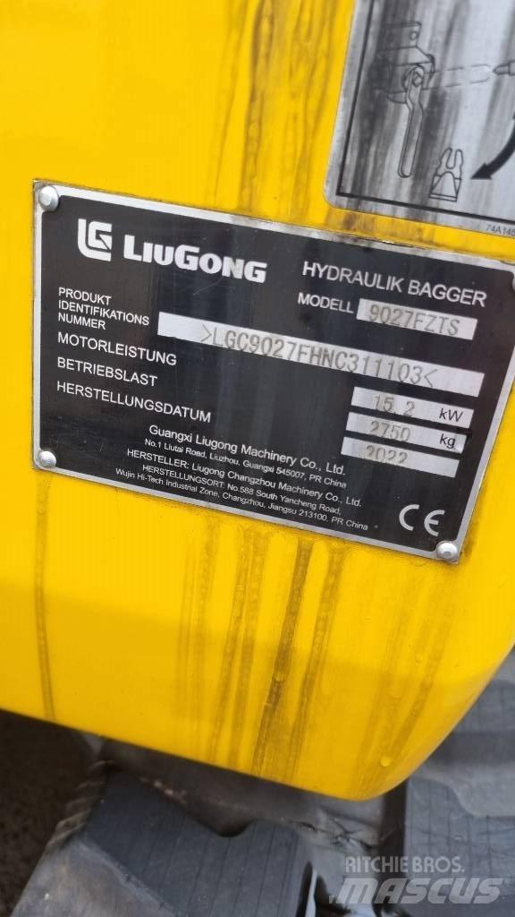 LiuGong 9027 F Mini excavadoras < 7t