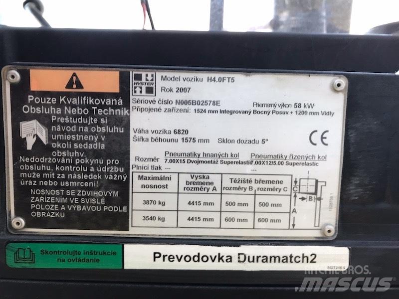 Hyster 4.0 FT5 Carretillas diesel