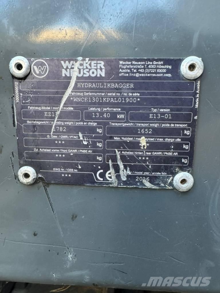 Wacker Neuson EZ 17 Mini excavadoras < 7t