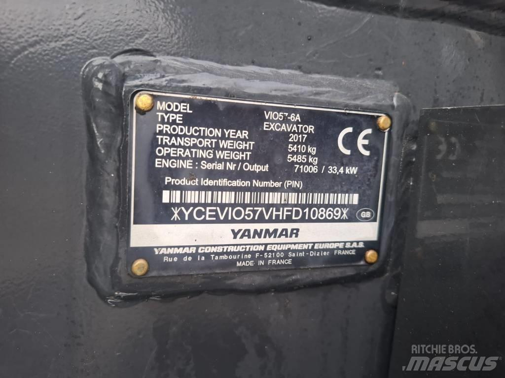 Yanmar Vio 57-6A Mini excavadoras < 7t