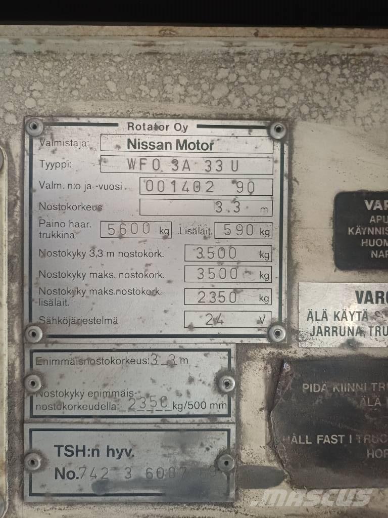 Nissan 33 U Carretillas diesel