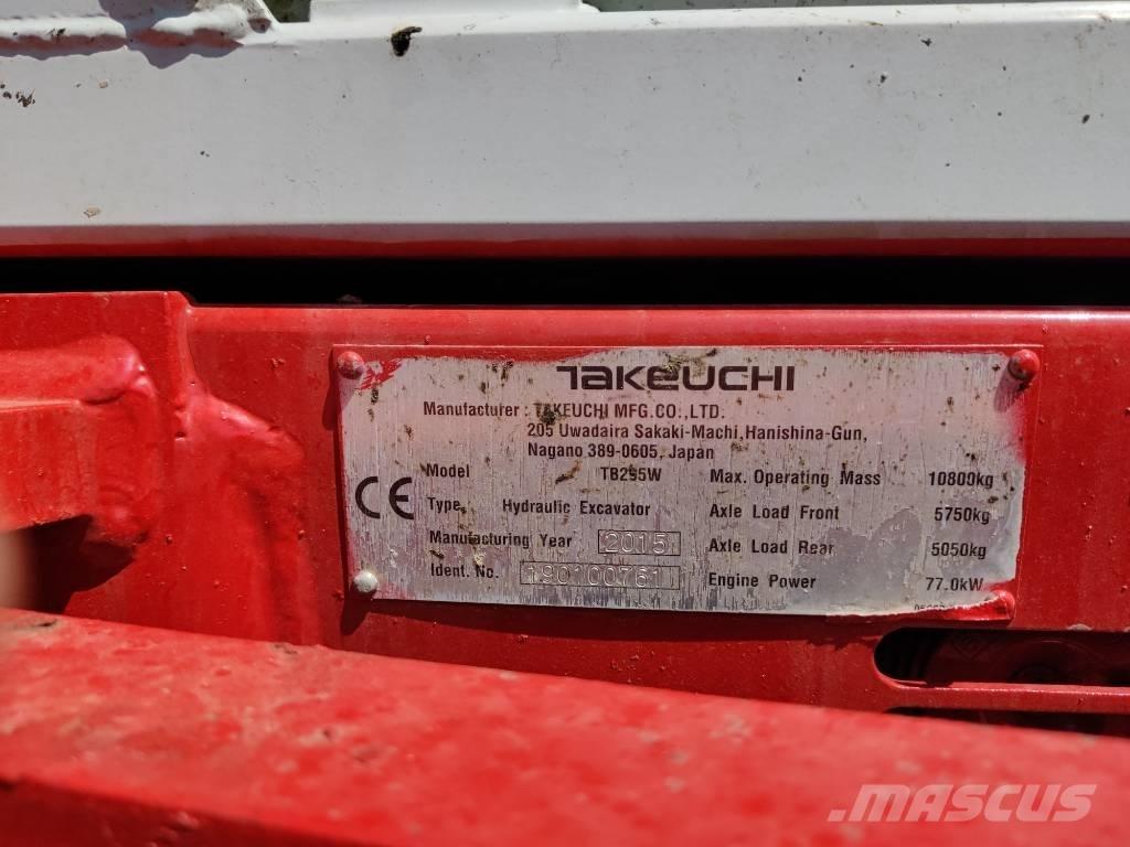 Takeuchi TB 295 W Excavadoras de ruedas