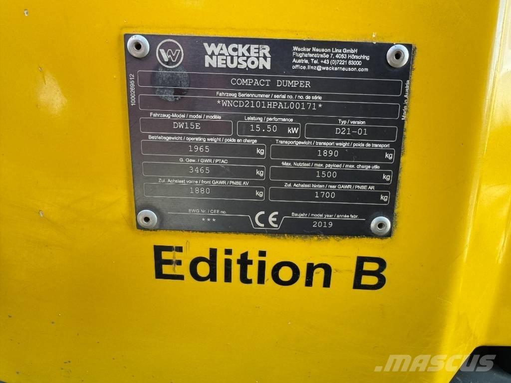 Wacker Neuson DW15e Dúmpers de obra