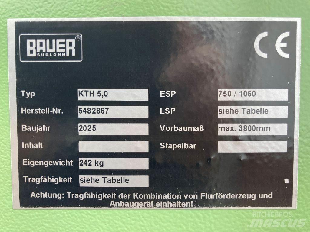Bauer KTH 5,0 Almacenaje - Otros