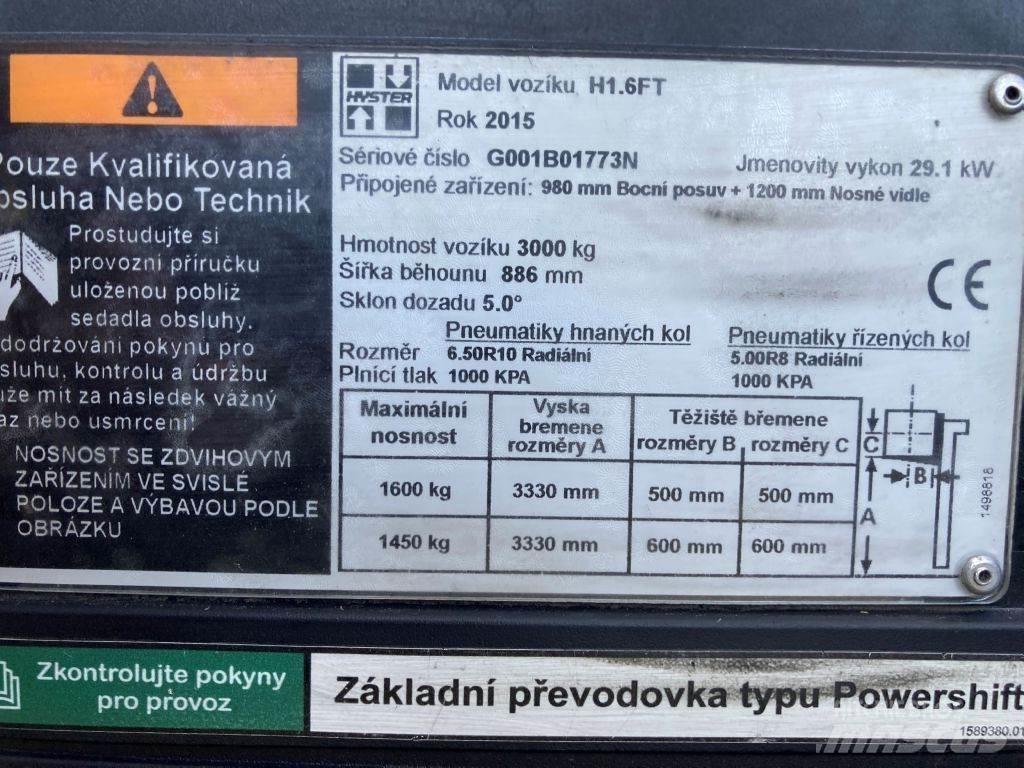 Hyster H 1.6 FT Carretillas diesel