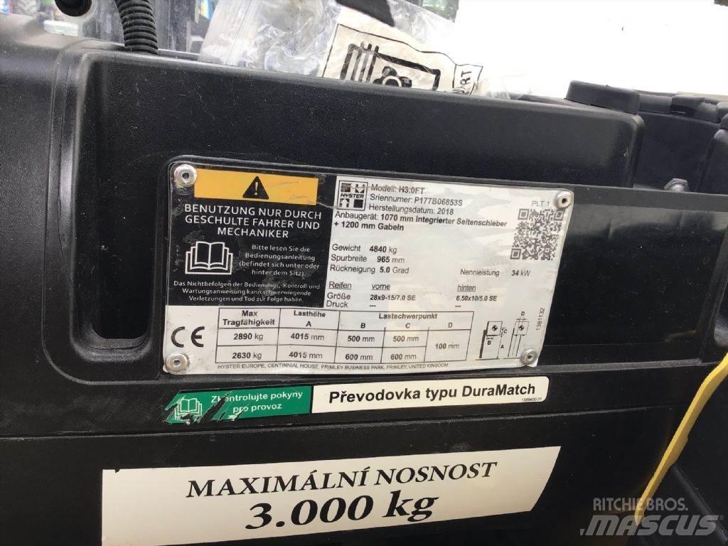 Hyster H 3.0 FT Carretillas diesel