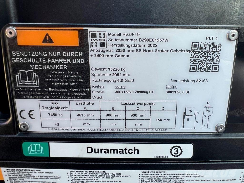 Hyster H 8.0 FT9 Carretillas diesel
