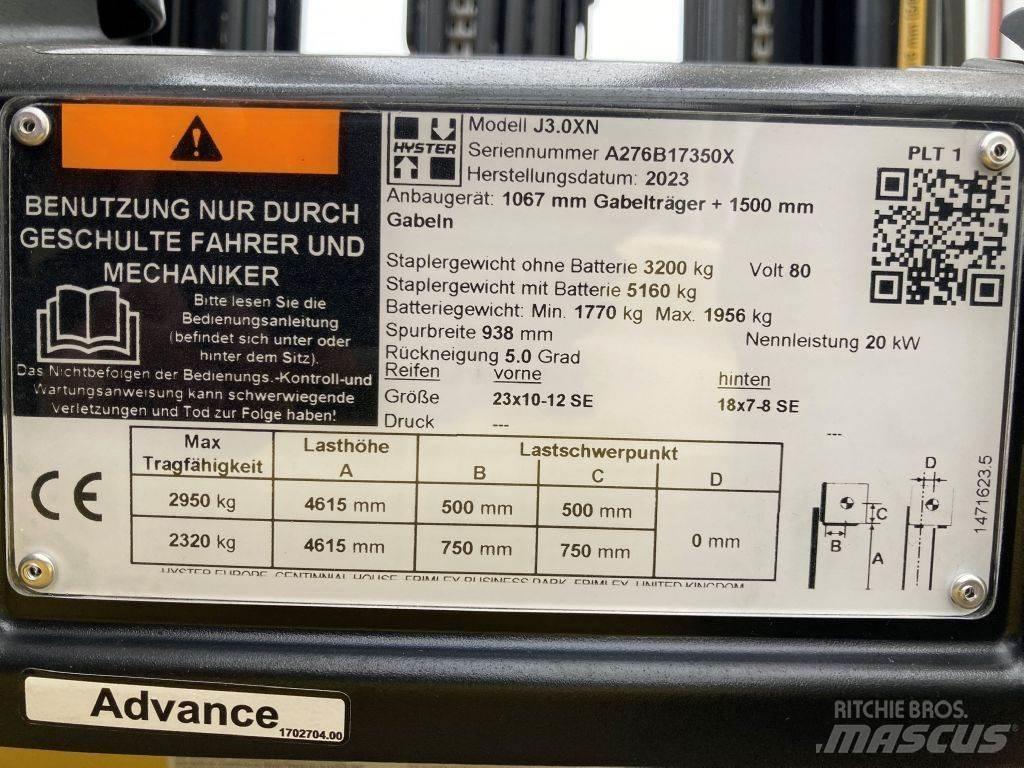 Hyster J 3.0 XN Carretillas de horquilla eléctrica