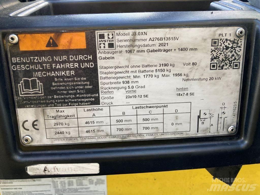 Hyster J 3.0 XN Carretillas de horquilla eléctrica