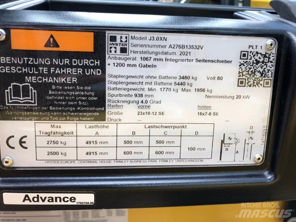 Hyster J 3.0 XN Carretillas de horquilla eléctrica