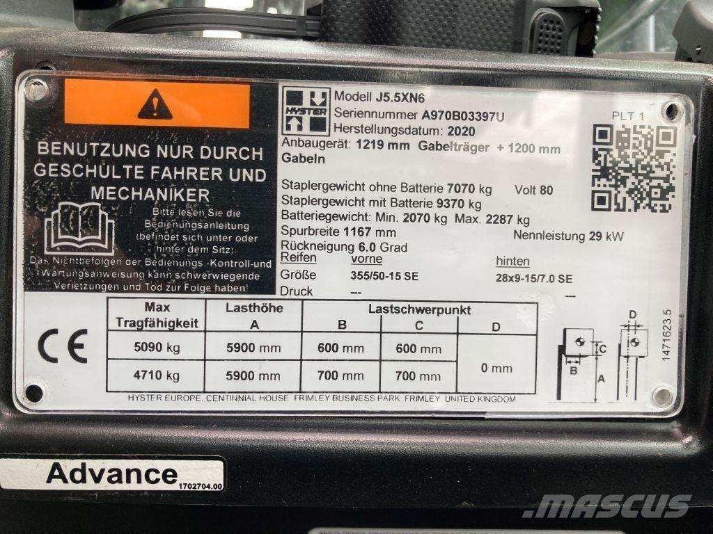 Hyster J 5.5 XN6 Carretillas de horquilla eléctrica