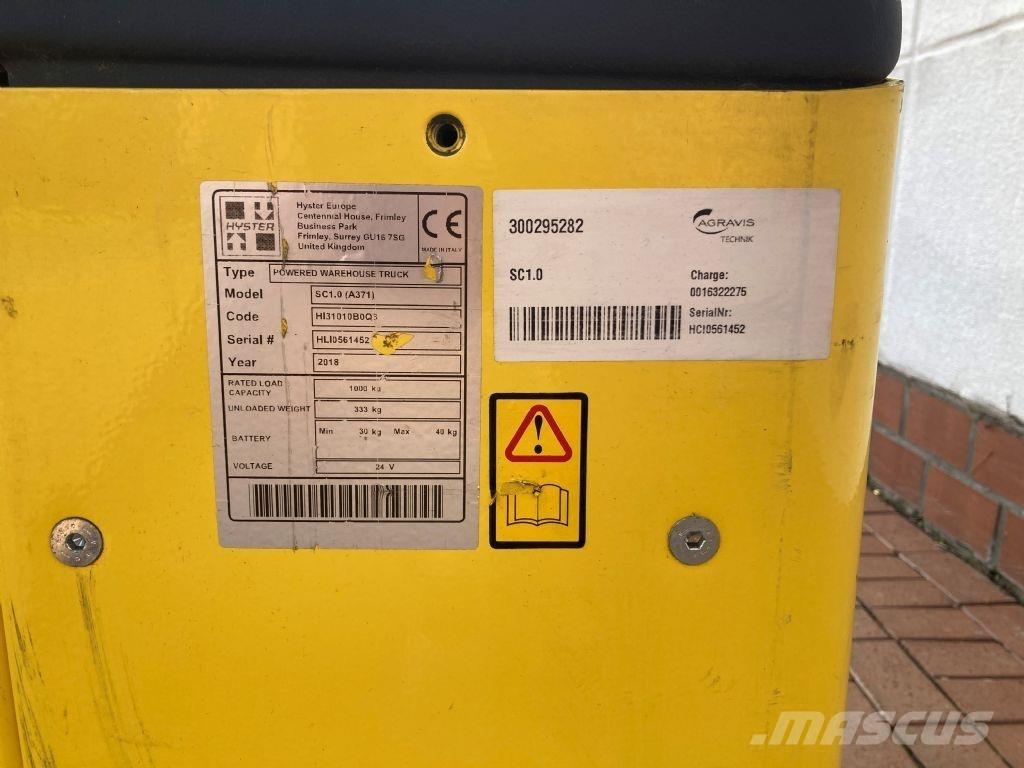 Hyster SC 1.0 Apiladores eléctricos