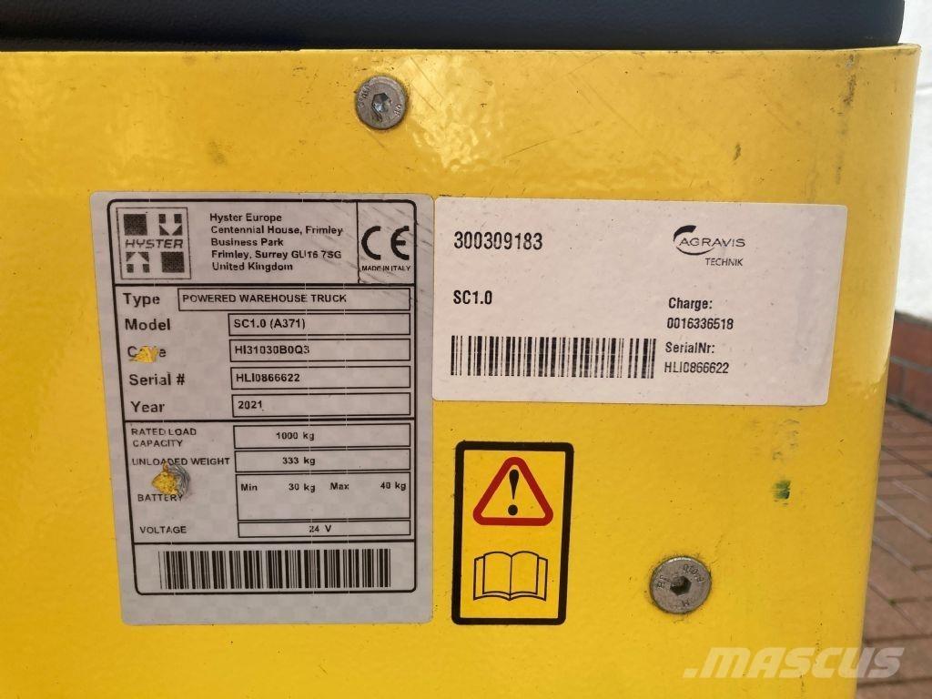 Hyster SC 1.0 Apiladores eléctricos
