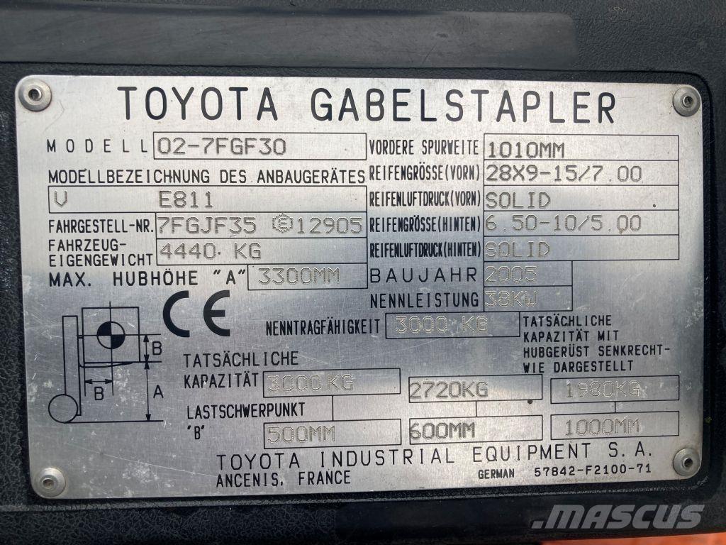 Toyota 02-7FGF30 Carretillas LPG