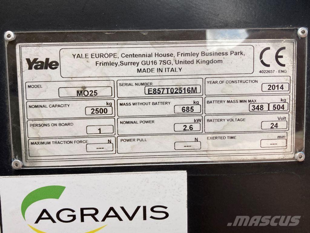 Yale MO 25 Recogepedidos de baja altura