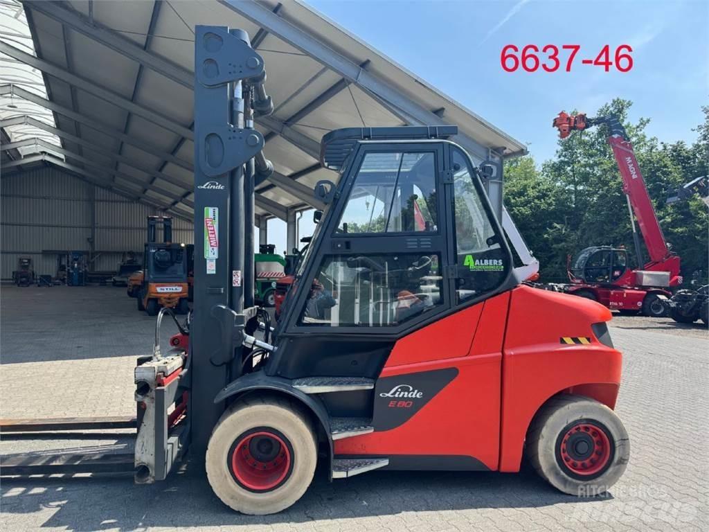 Linde E 80 - 01 / 900 Carretillas de horquilla eléctrica
