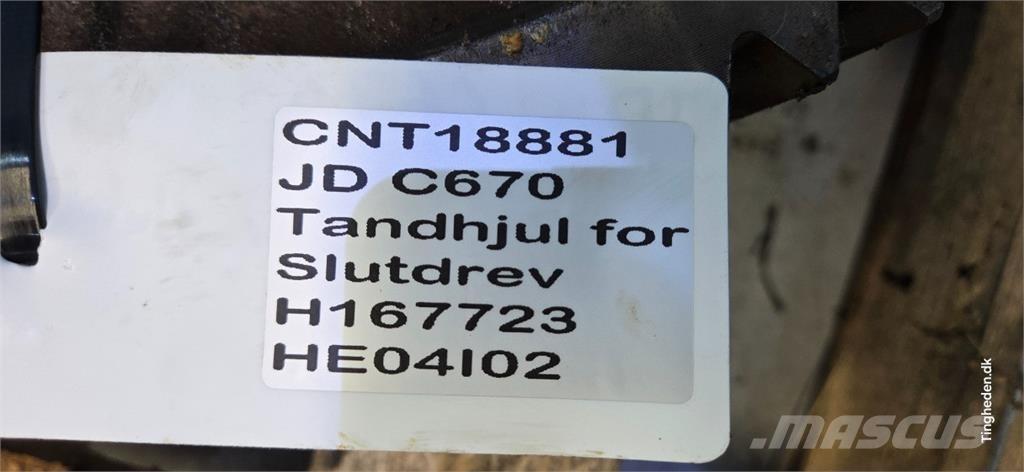 John Deere C670 Accesorios para cosechadoras combinadas