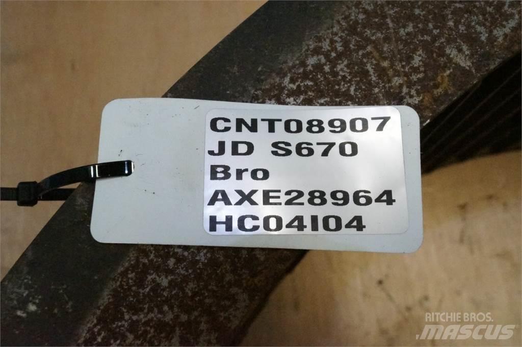 John Deere S670 Accesorios para cosechadoras combinadas