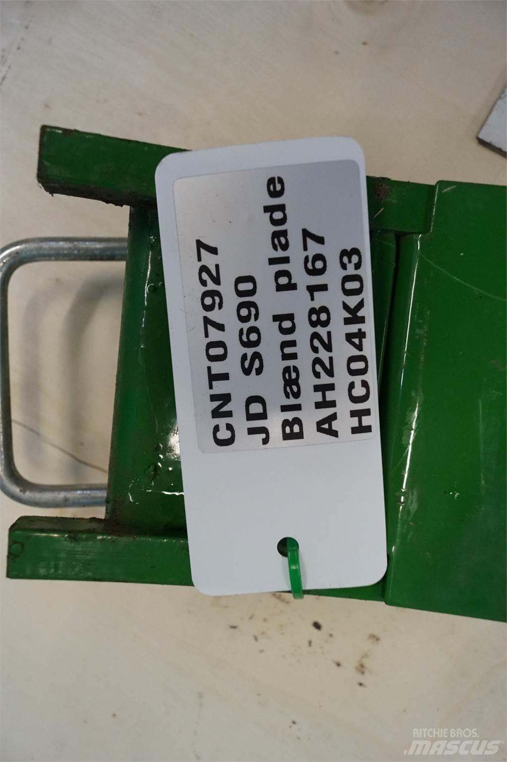 John Deere S690 Accesorios para cosechadoras combinadas