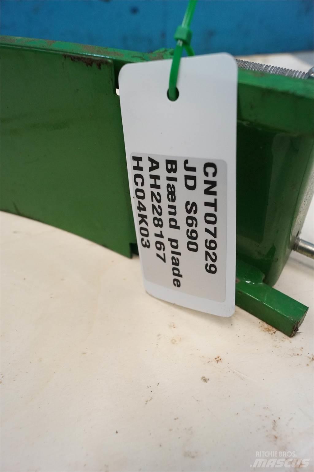 John Deere S690 Accesorios para cosechadoras combinadas