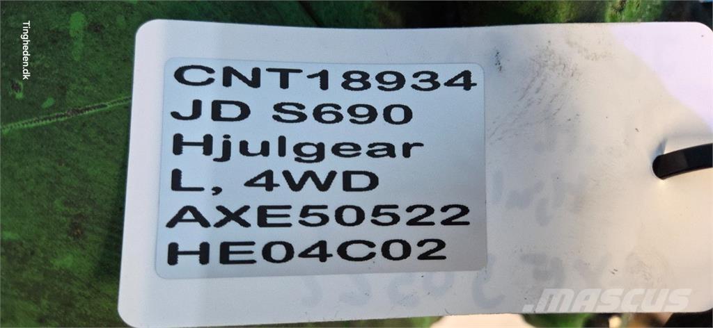 John Deere S690 Accesorios para cosechadoras combinadas