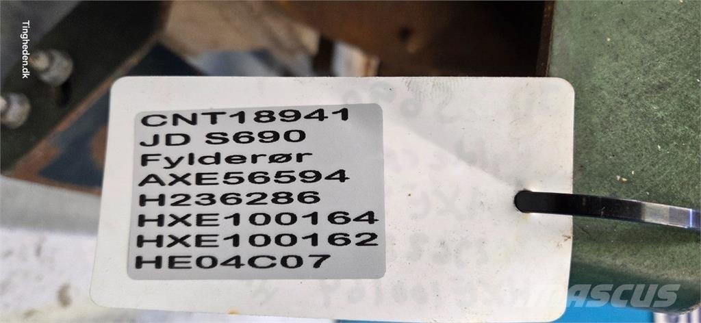 John Deere S690 Accesorios para cosechadoras combinadas