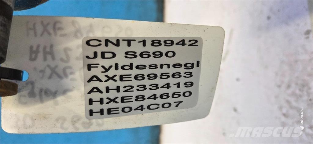 John Deere S690 Accesorios para cosechadoras combinadas