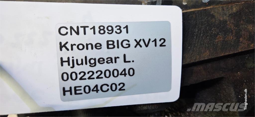 Krone Big X V12 Accesorios para maquinaria de heno y forraje