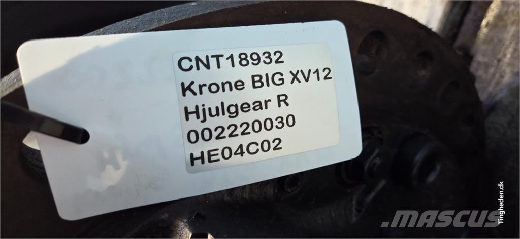 Krone Big X V12 Accesorios para maquinaria de heno y forraje