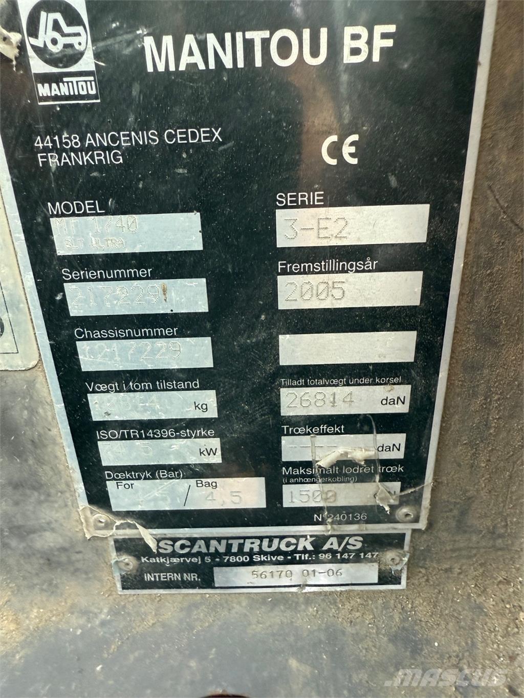 Manitou MT1740 Carretillas telescópicas