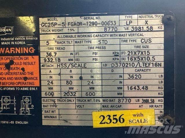 Doosan GC25P-5 Otras carretillas elevadoras