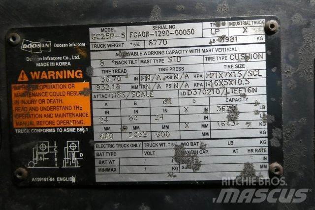 Doosan GC25P-5 Otras carretillas elevadoras