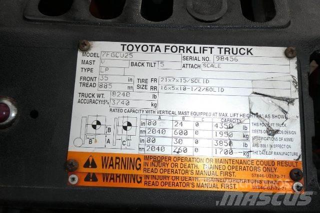 Toyota 7FGCU25 Otras carretillas elevadoras