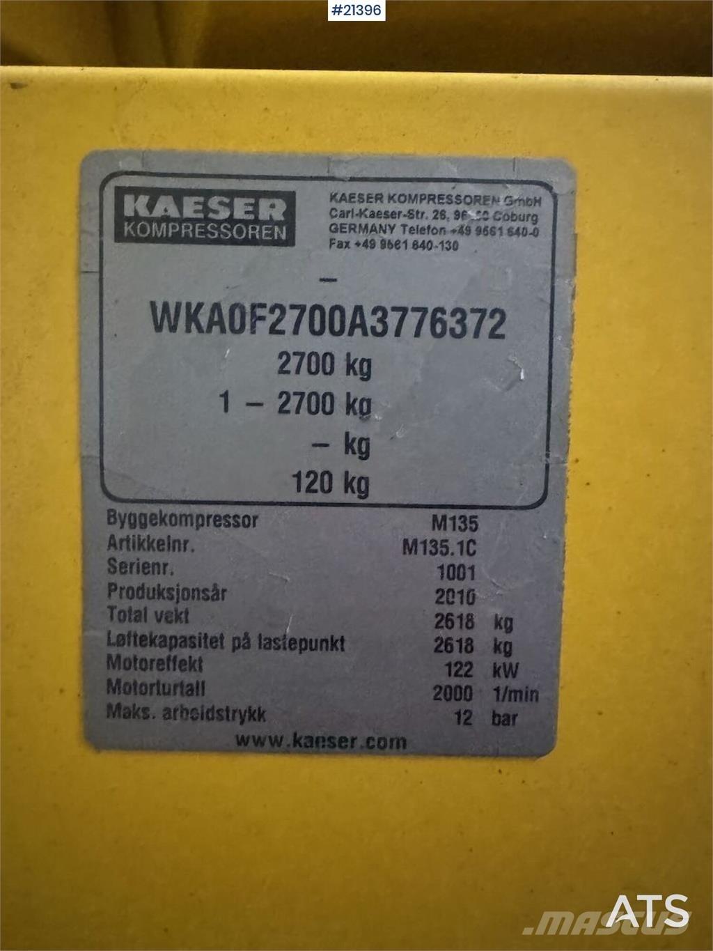 Kaeser M135 Compresores