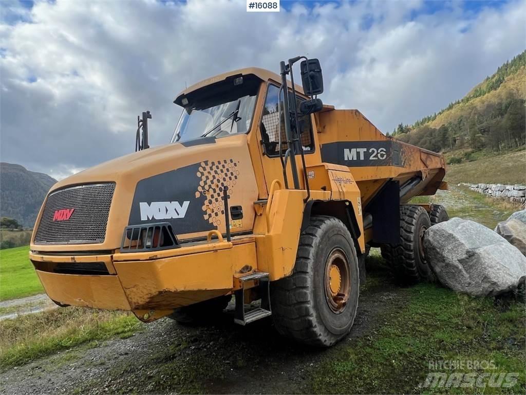 Moxy MT26 dumper. Dúmpers de obra