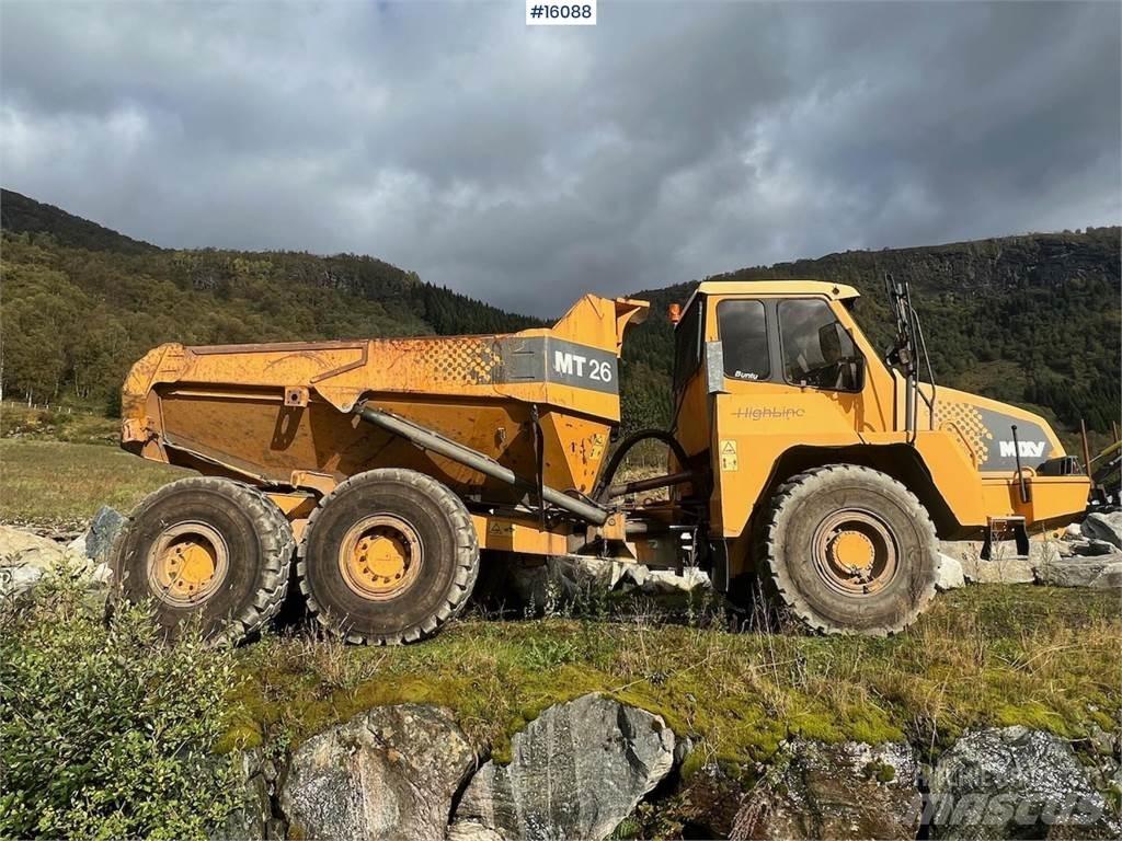 Moxy MT26 dumper. Dúmpers de obra