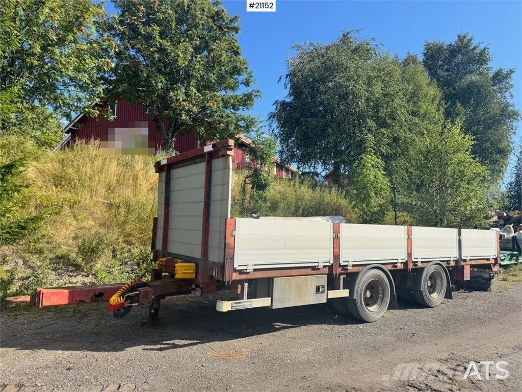 Renders trailer. Plataforma plana/laterales abatibles
