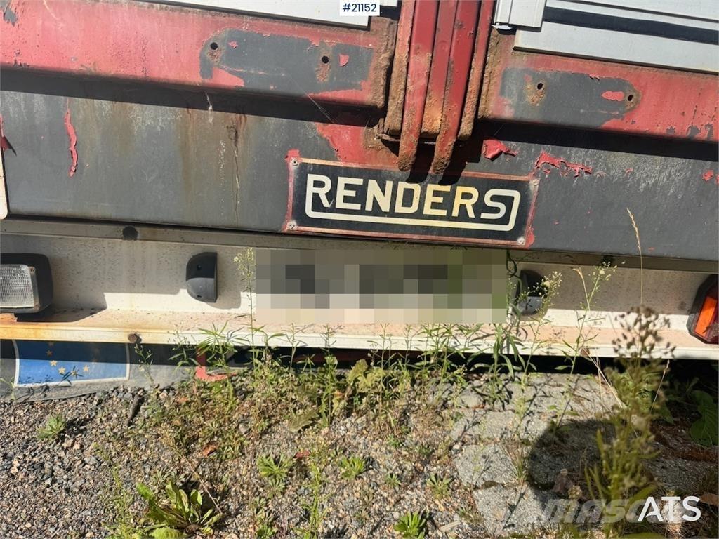 Renders trailer. Plataforma plana/laterales abatibles