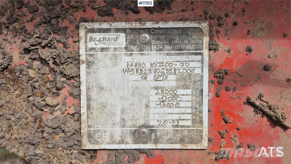 Brochard EV2200-OBS Remolques esparcidores de estiércol