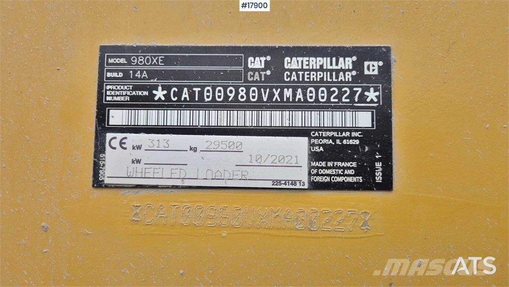 CAT 980 XE Cargadoras sobre ruedas
