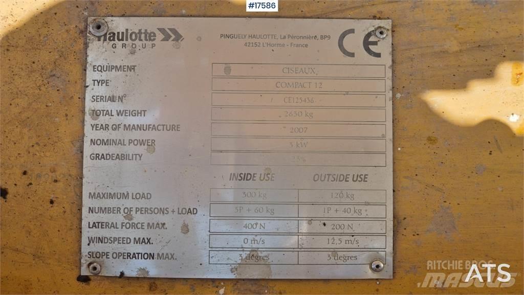 Haulotte Compact 12 Plataformas tijera