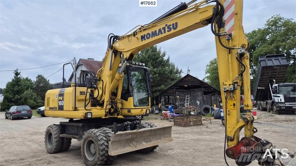 Komatsu PW 160 Excavadoras de ruedas