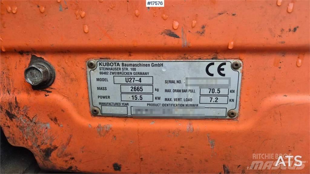 Kubota U27-4 Mini excavadoras < 7t