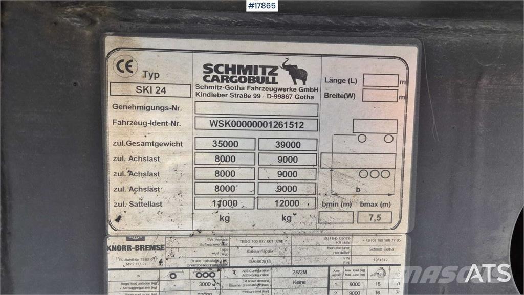 Schmitz SKI 24 7.2 Semirremolques bañera
