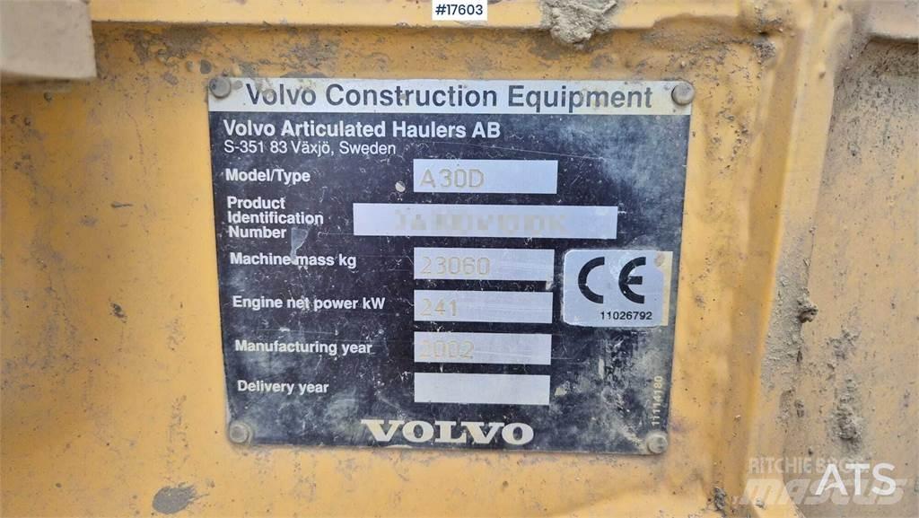 Volvo A30D Dúmpers articulados