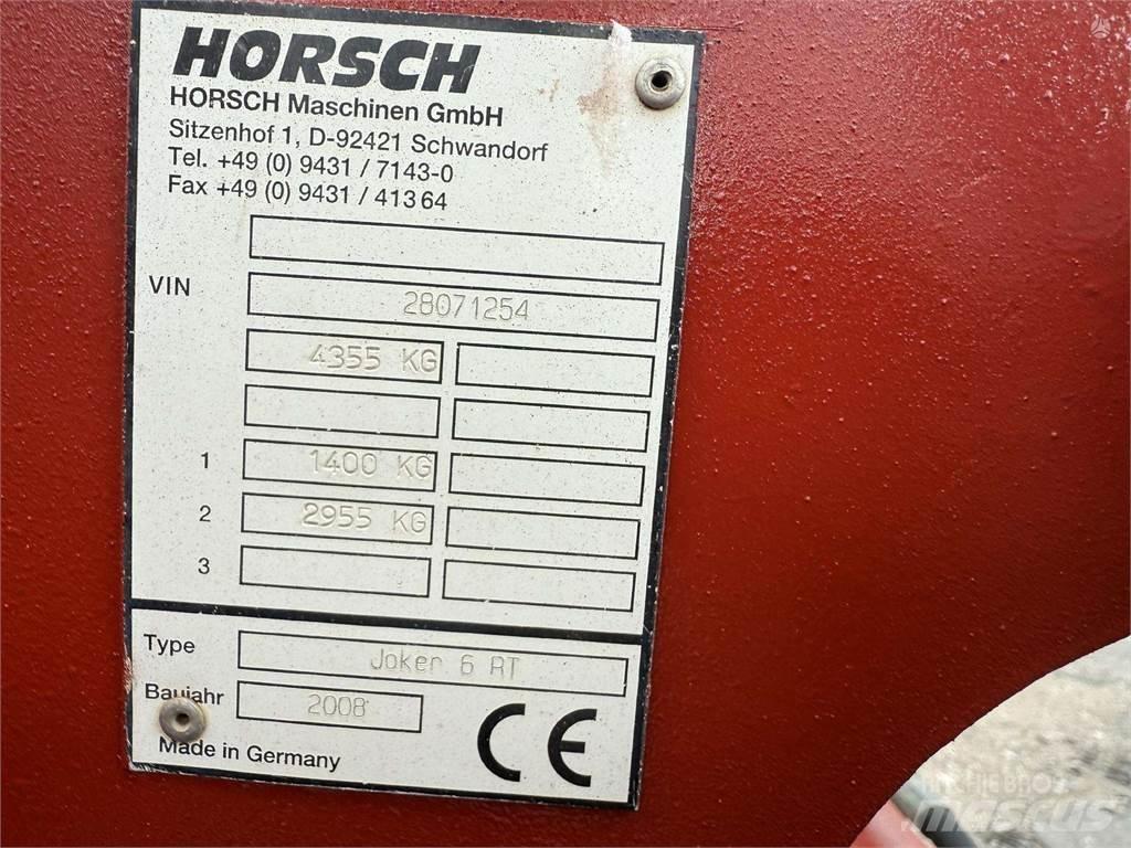 Horsch Joker 6RT Rastras para campos