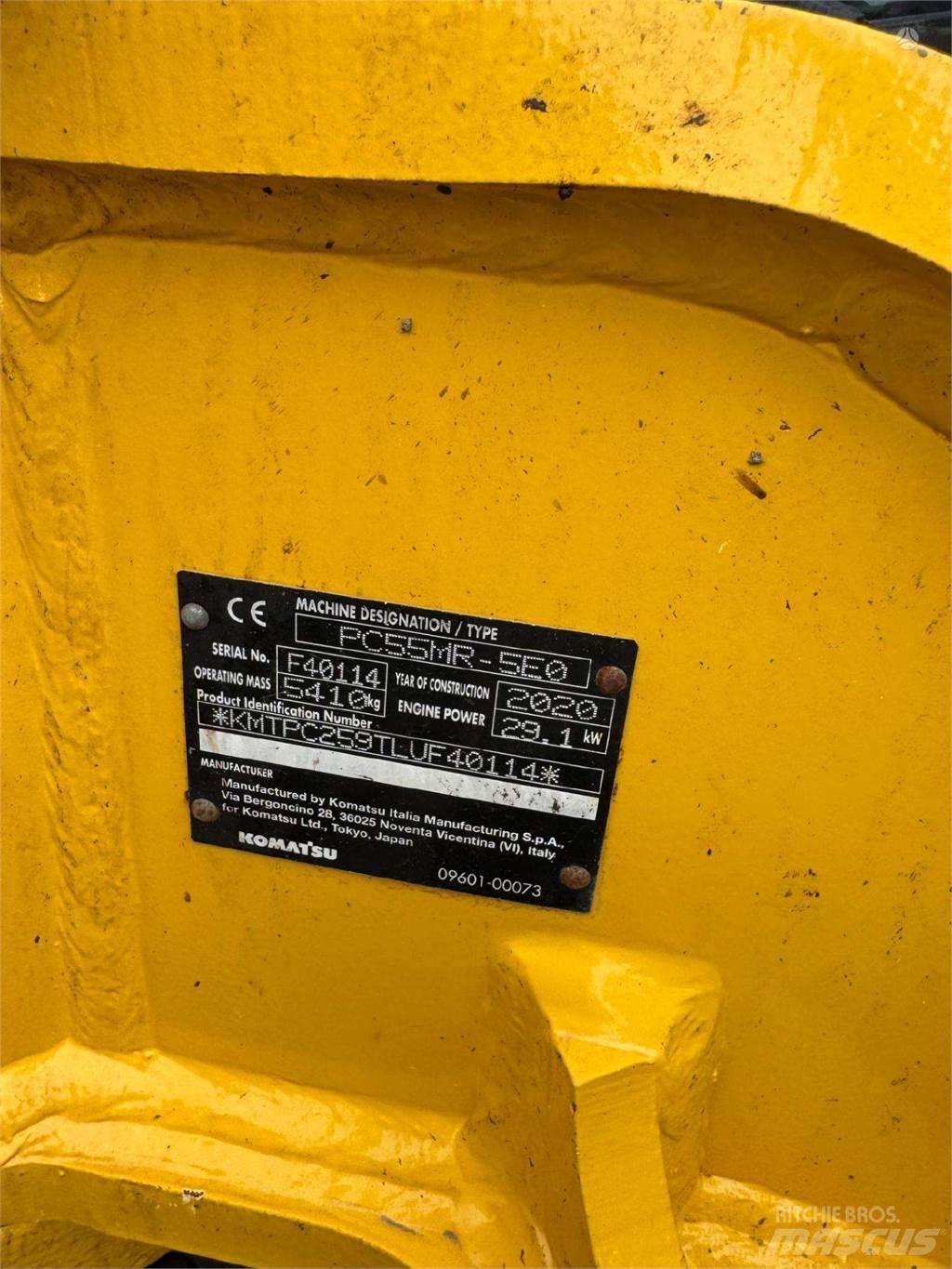 Komatsu PC55MR-5 Excavadoras de cadenas