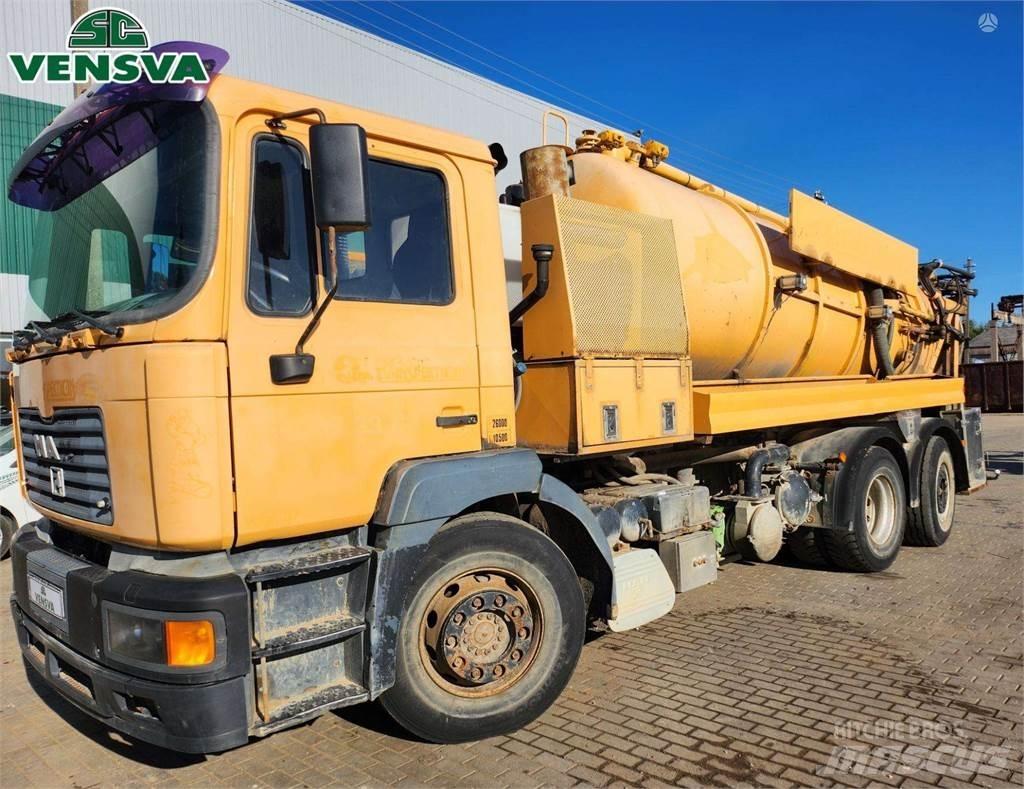 MAN FE 26T 6x2 Camiones aspiradores/combi