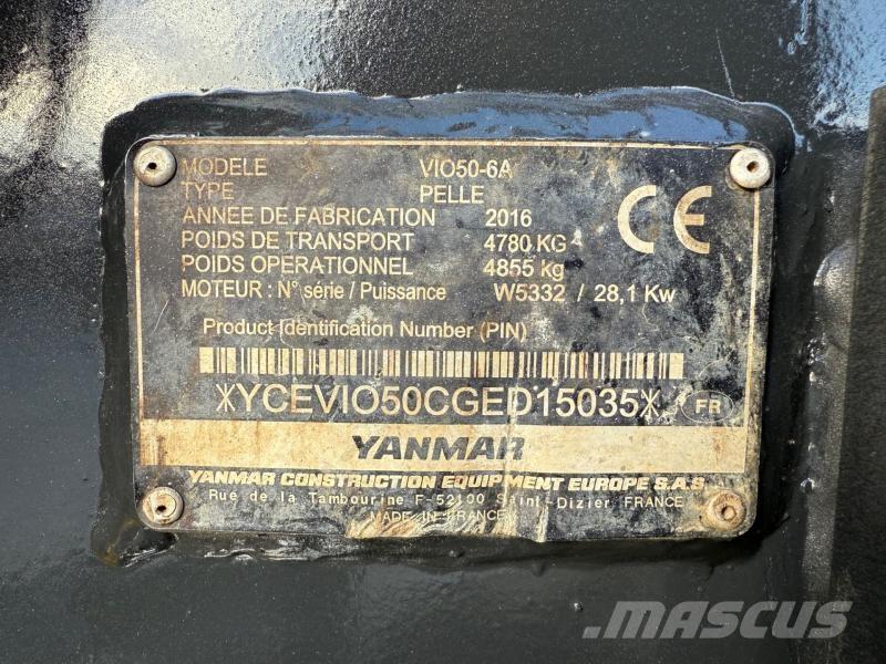 Yanmar ViO50 Mini excavadoras < 7t