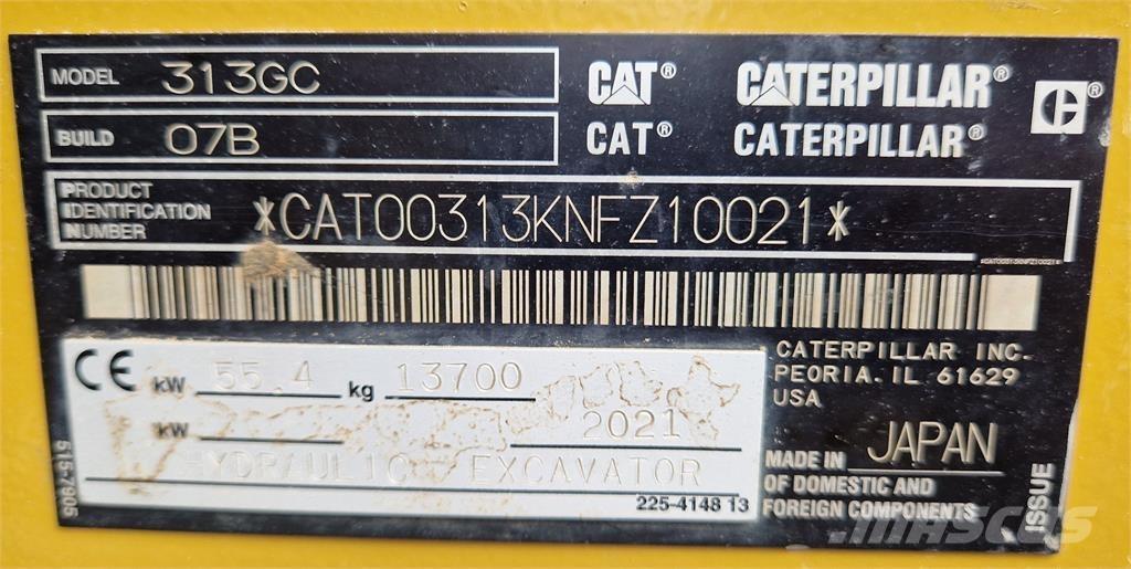 CAT 313GC Excavadoras de cadenas
